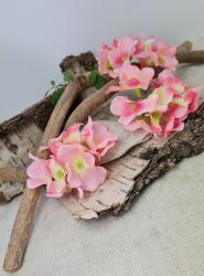 Kvetinov hlavika hortenzia 6cm- ruov