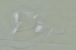 Acrylov srdce (deliace)- 16cm