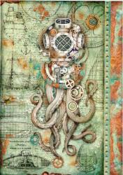 Ryov papier A4- steampunk chobotnica