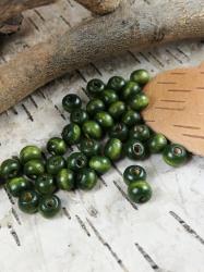 Korlky dreven/priemer 6mm (balenie 15g)- zelen oliva